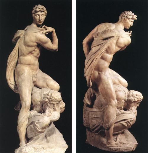 artist-michelangelo: The Genius of Victory, 1534, Michelangelo