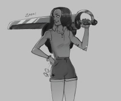 jasreetpratap: Sketch of Connie as a grown up bad-ass  Time-lapes