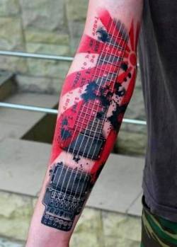 Guitar tatto