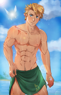ibastianwolf:  [NSFW] Summer beach Link:D sexier versions of