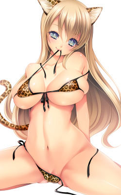 sakurainoyurilove:  Beautiful leopard girl