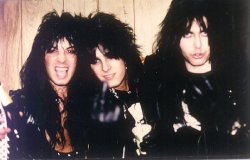 mr-crowleys-crazy-train:  Rik Fox, Nikki Sixx, and Blackie Lawless.