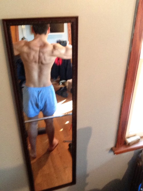 lifeofalifter:  Decided on a whim that I’m going to enter my first physique competition, I have til mid February and need to cut some fat and work on my tris, posterior deltoids, upper chest, calves, lats, lower back, forearms, and serratus anterior,