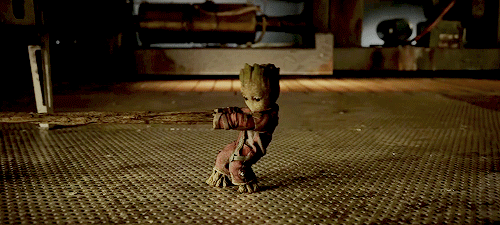 forcewakens:   Baby Groot  trying his best