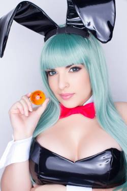 cosplaycuteness:  Bunny Bulma by Maria Doll ♥  Cute bunny for