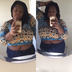 clarinuttymelanin:  Got bored, bought a crop top and loving it!!!!