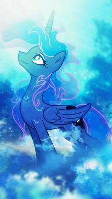 lunatheprincessofthenight:  Princess luna wall paper  Ooo~ <3