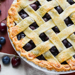 foodffs:  Summer Cherry Berry Pie -  https://www.garlicandzest.com/summer-cherry-berry-pie/Follow