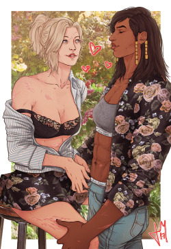 gloriousdownfall:Matchy-matchy Floral pattern gays~     🌺