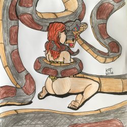 kaaintraining:“Let me look at you!” Kaa says, over on my