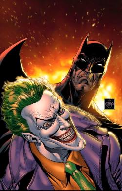 bear1na:  Batman vs. The Joker, Siniestro by Ethan Van Sciver,