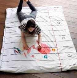 daddys-little-middle:  odditymall:  The Doodle Duvet is a is