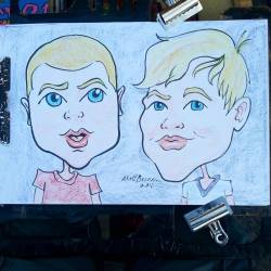 Doing caricatures at Dairy Delight! #art #artstix #drawing #caricatures