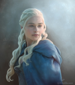 itshouldbecanon: I’ve been working on this portrait of Daenerys