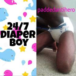 paddedantihero:  🌓24/7 Diaper Boy🚼 #abdl #adultbabydiaperlover