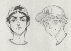 cparris:  Some Oofuri heads I drew a while ago but forgot to