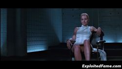 celebritybabes3:  Sharon Stone crossing her legs with no panties