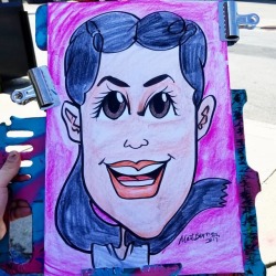 Caricature done at Dairy Delight.  Summer means ice cream for