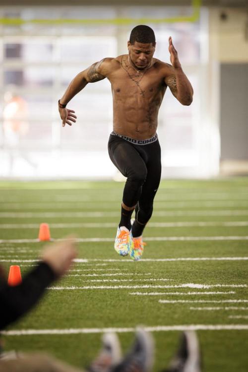 Josh Stewart, 2014 Oklahoma State pro day.