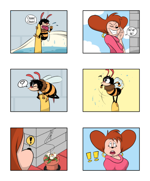 icaroscage:  I made this comic last year as a commission for Avalance1 and forgot to post it. The plot was based on the Donald Duck short “Window Cleaners”, and my job was to replace Donald with Peg Pete. It was my first full experience with comics,