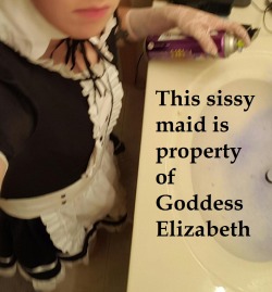 goddess-elizabeths-sissy:  My name is Goddess Elizabeth. I am