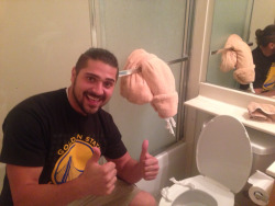 lol-support:  When your brother learns how to fold towels into