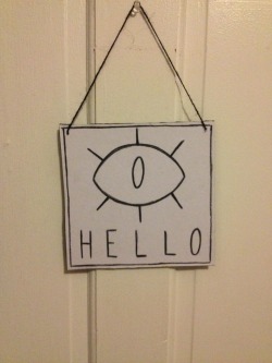 seyvee:  made a little thing for my door