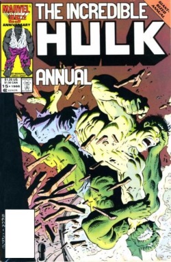 marvel1980s:  Incredible Hulk Annual #15 by Mike Zeck, 1986.