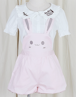 hatake:    ♡ Pink Bunny Overalls♡ From Fashion Store♡ You