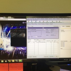 This is how I plan to watch ultra #ultralive #work #rage #jammingout #umf15 #pumped #invoices #quickbooks