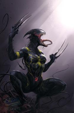 questerslog:All-New Wolverine #18 Venom.Variant by Francesco