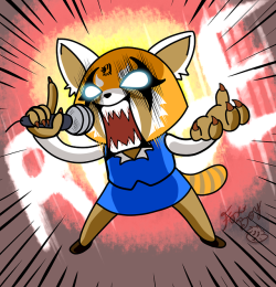 f0x-b0y:Had to draw Retsukos karaoke rage mode. <3 <3 <3