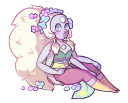 sergle:  it was inevitable that opal would be hit by flowers,