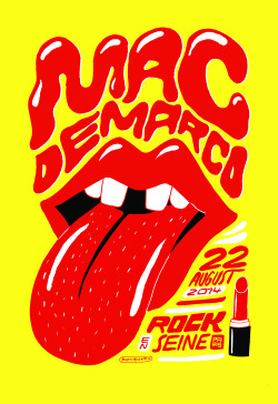 burnbjoern:  Rock en Seine invited me to do a Poster for the
