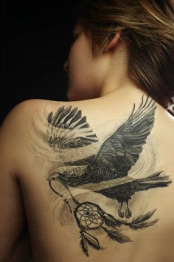 hiddenshadow1231:  cool tat with dream catcher wow 