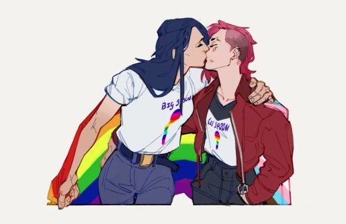 lyadrielle:Btw… Happy daily Pride doodle .01And don’t forget