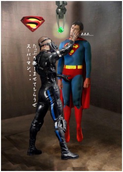 Luthor torturing Superman with kryptonite !Â 