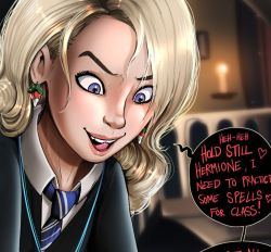 therealshadman:  Hermione is helping Luna study over at Shadbase.