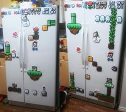 odditymall:    These Mario fridge magnets are a set of 22 huge