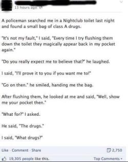 lmao… Such are the kinds of people who become police officers….