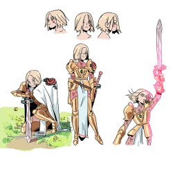 cameliablandeau:New character! A knight magical girl