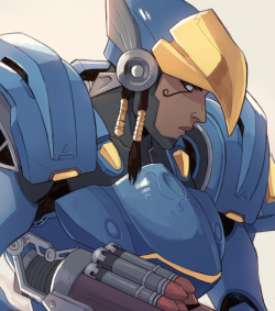 badenlily:found a pharah drawing from last year! it’s not finished