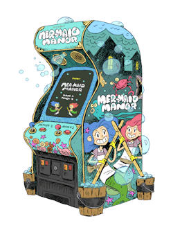 idrawnintendo:  Mer-Maid Manor (2P/Playbot) Can you clean the