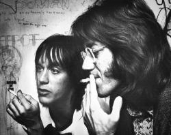 nobouchan:    Iggy Pop and Ray Manzarek of the Doors on a cigarette