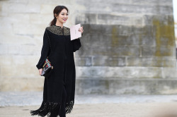 stylekorea:  Shin Min Ah at Paris Fashion Week 