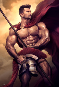 silverjow:  This is SPARTA ! ! Digital painting base on amazing