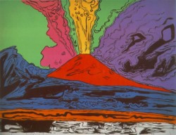 andywarhol-art:   Vesuvius (?) Andy Warhol    the earth is so