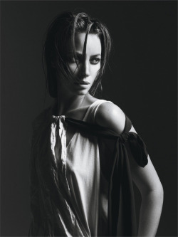 Christy Turlington by Mario Sorrenti for W magazine—January