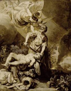 artstoria:The Sacrifice of Abraham, Pieter Lastman, c. 1612