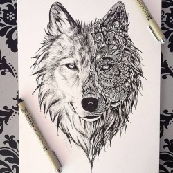 ink-metal-art:  LONE WOLF